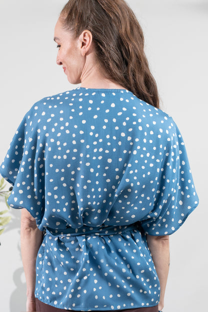 Aphaea Woven Wrap Top