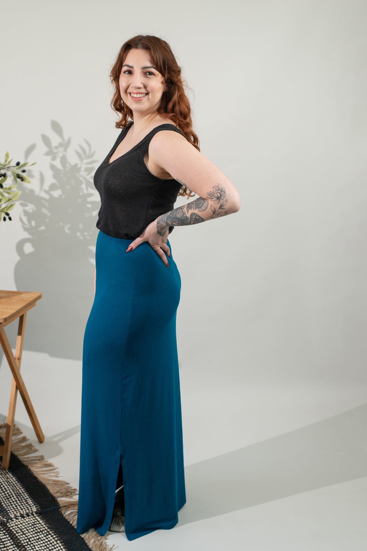 Demeter Slit Maxi Skirt