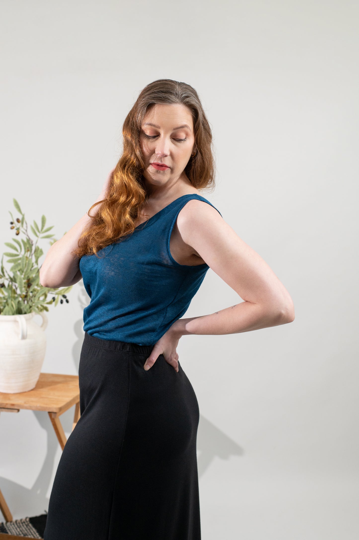 Artemis Linen Tank Top