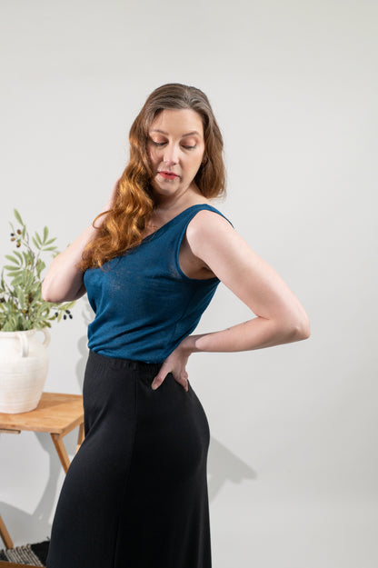 Artemis Linen Tank Top