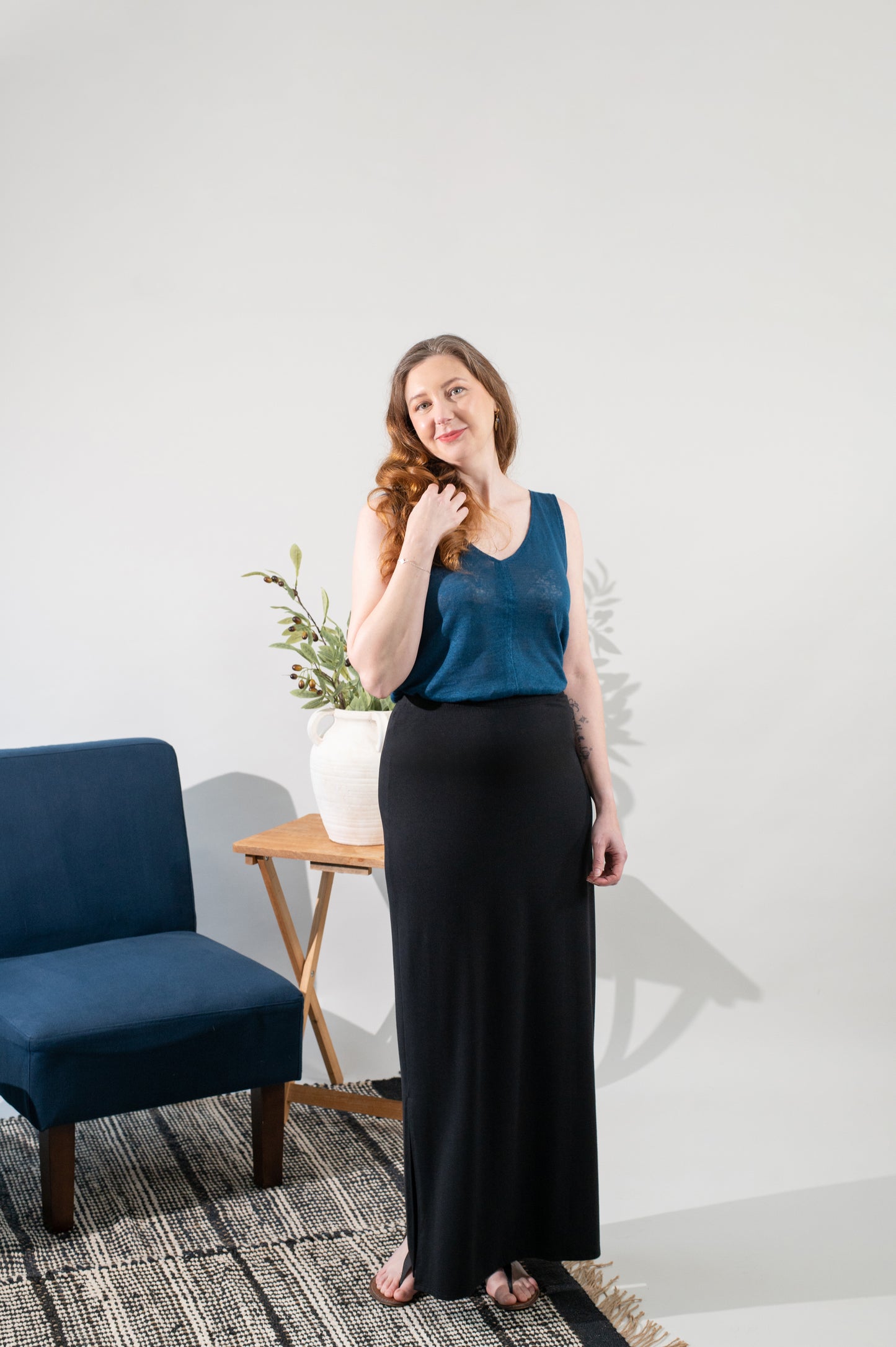 Demeter Slit Maxi Skirt