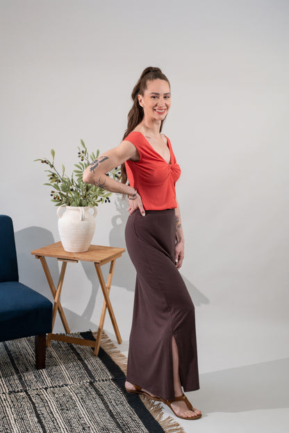 Demeter Slit Maxi Skirt